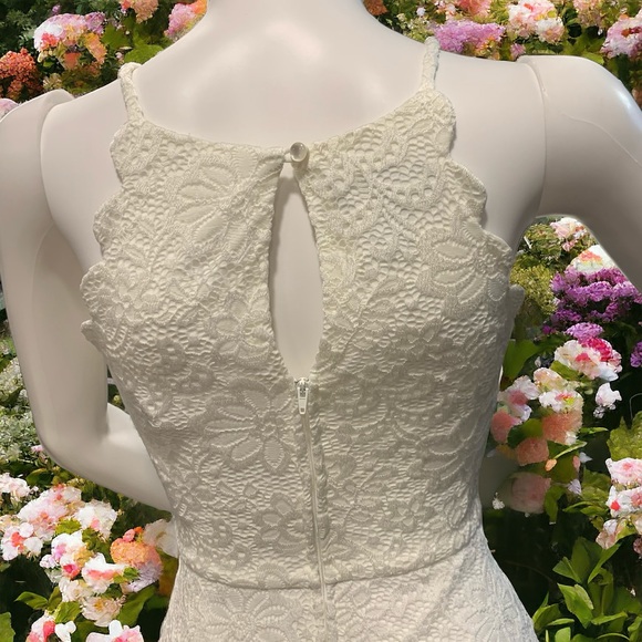 NWT BCX Women's Lace Fit & Flare Dress - Picture 3 of 4